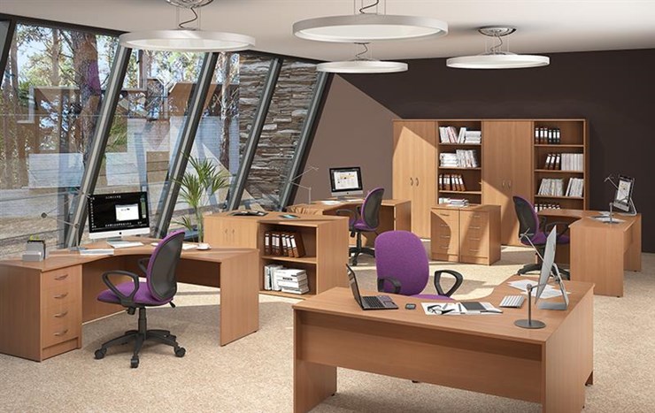 Офисный комплект мебели IMAGO - рабочее место, шкафы для документов в Орле - изображение 2